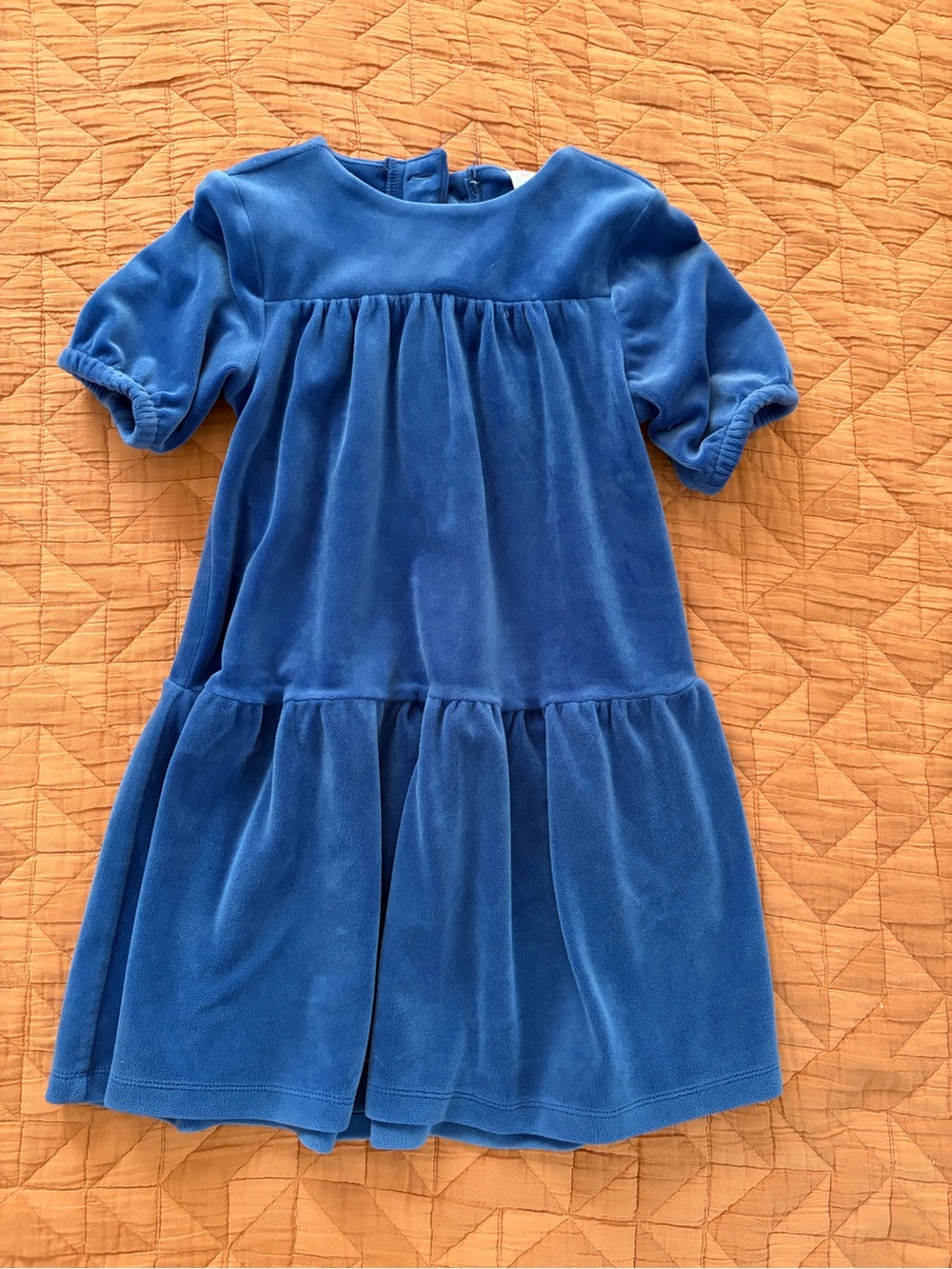 Hanna Andersson Size 4 Blue Velvet Girls' Dress
